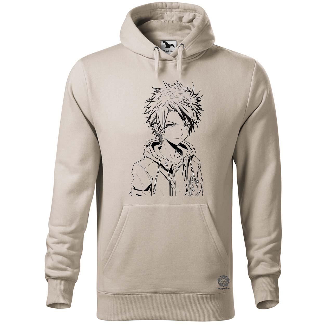 Anime fiú vonalrajz v2 egyedi  pulóver 