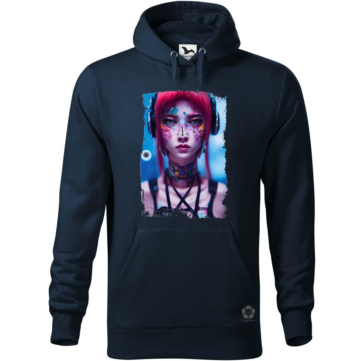 Anime tetovált arcú  lány egyedi  pulóver 