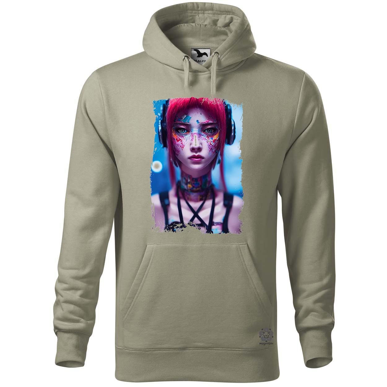 Anime tetovált arcú  lány egyedi  pulóver 