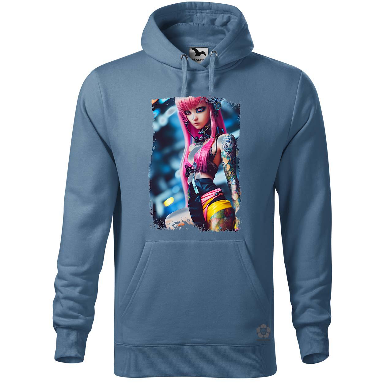 Anime tetovált lány egyedi  pulóver 