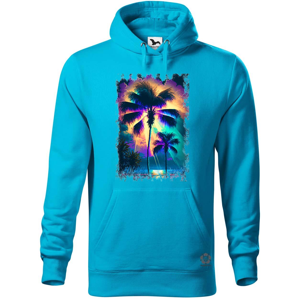 Biolumineszcén pálmafák v1 egyedi  pulóver 