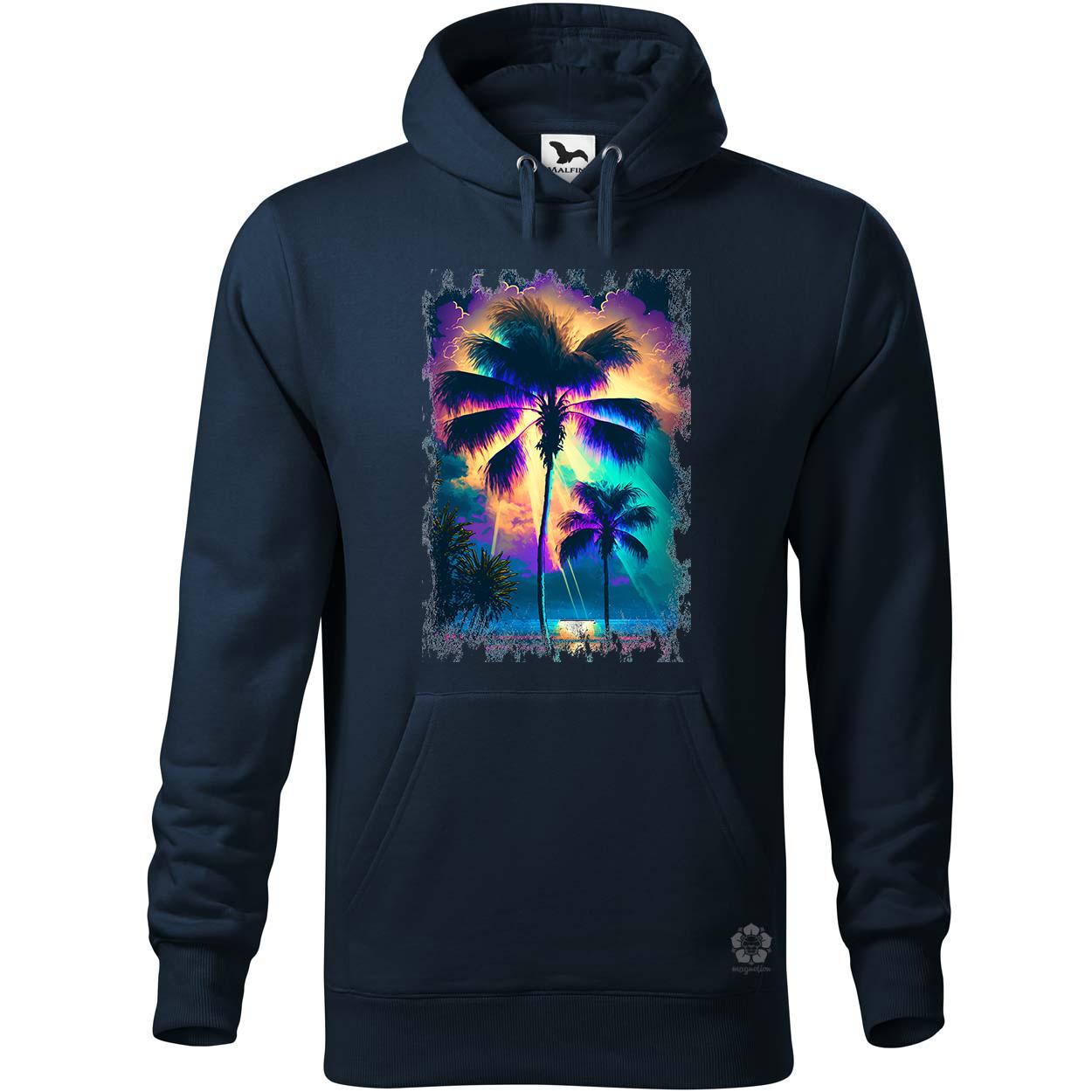 Biolumineszcén pálmafák v1 egyedi  pulóver 