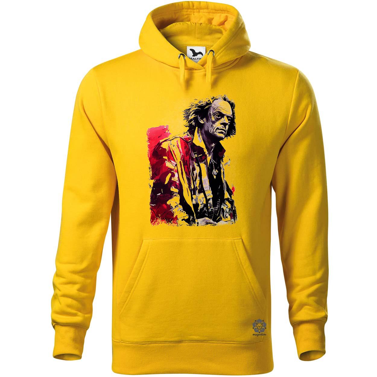 Fekete-piros Emmett doc Brown rajz egyedi  pulóver 