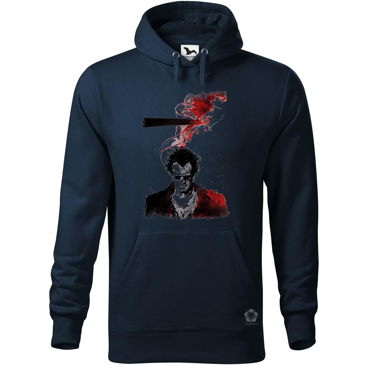 Fekete-piros Highlander rajz egyedi  pulóver 