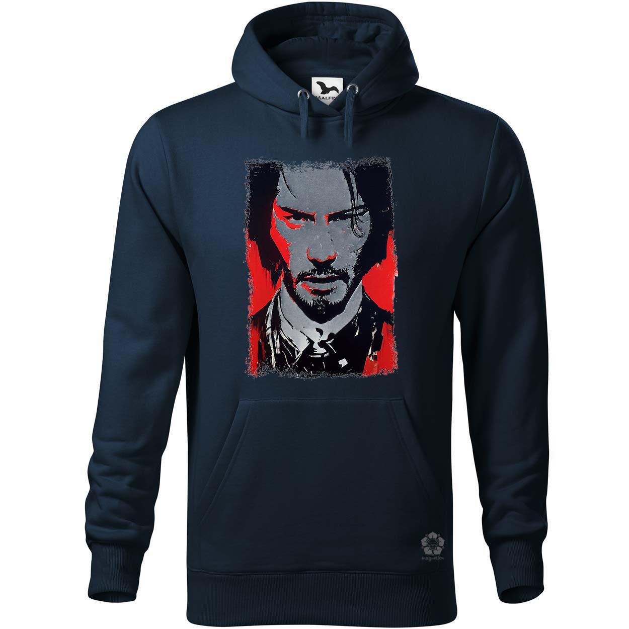 Fekete-piros John Wick rajz v1 egyedi  pulóver 