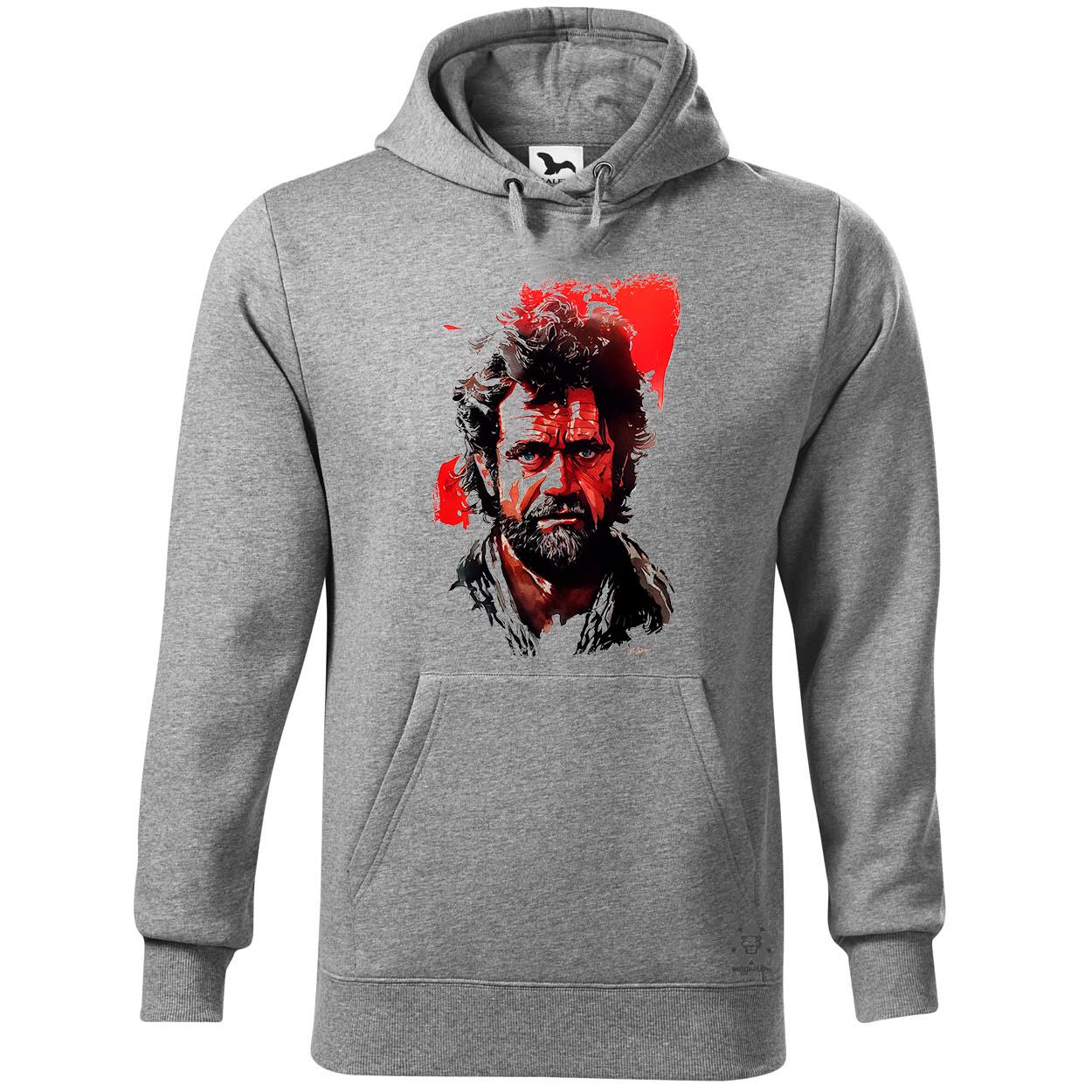 Fekete-piros Martin Riggs rajz egyedi  pulóver 