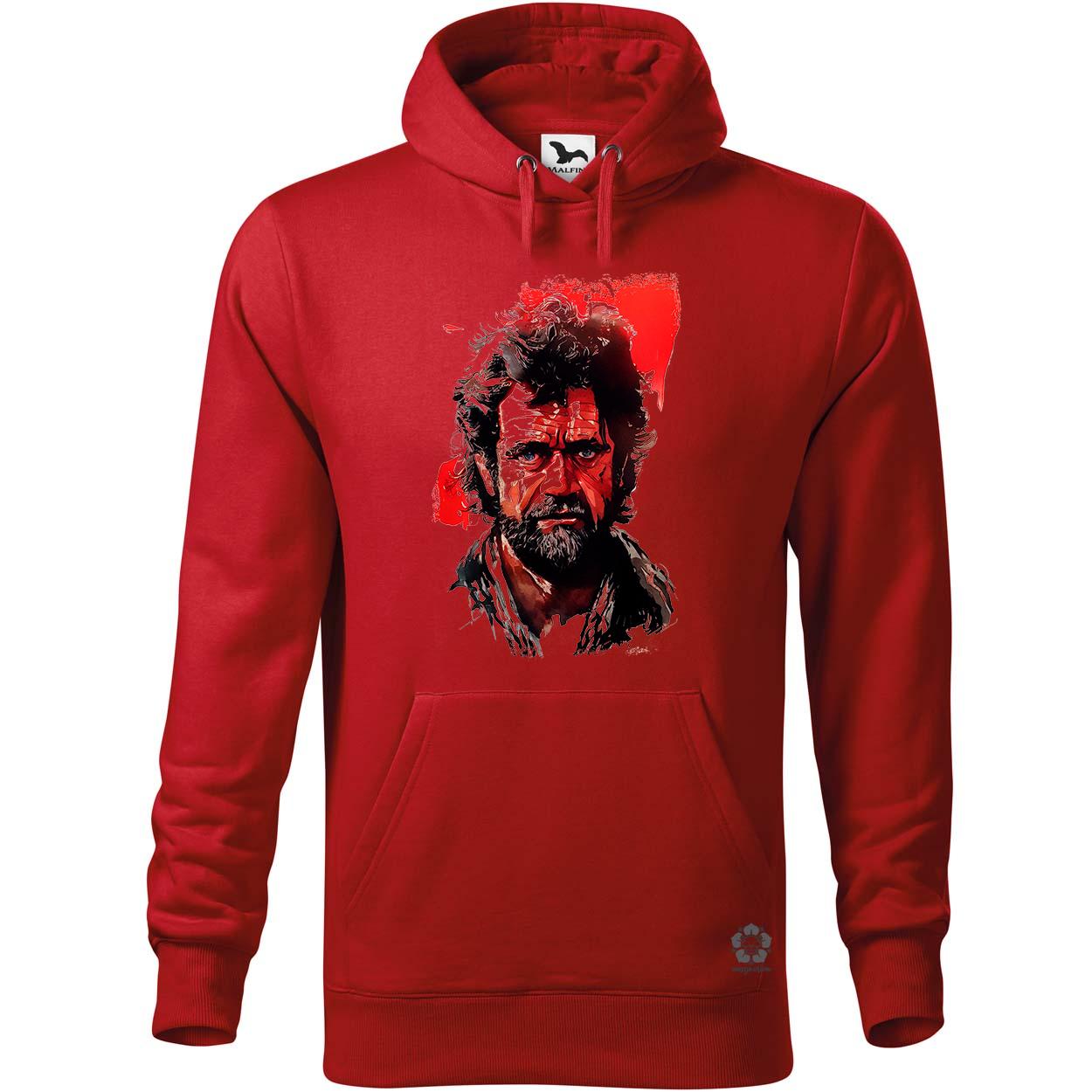 Fekete-piros Martin Riggs rajz egyedi  pulóver 