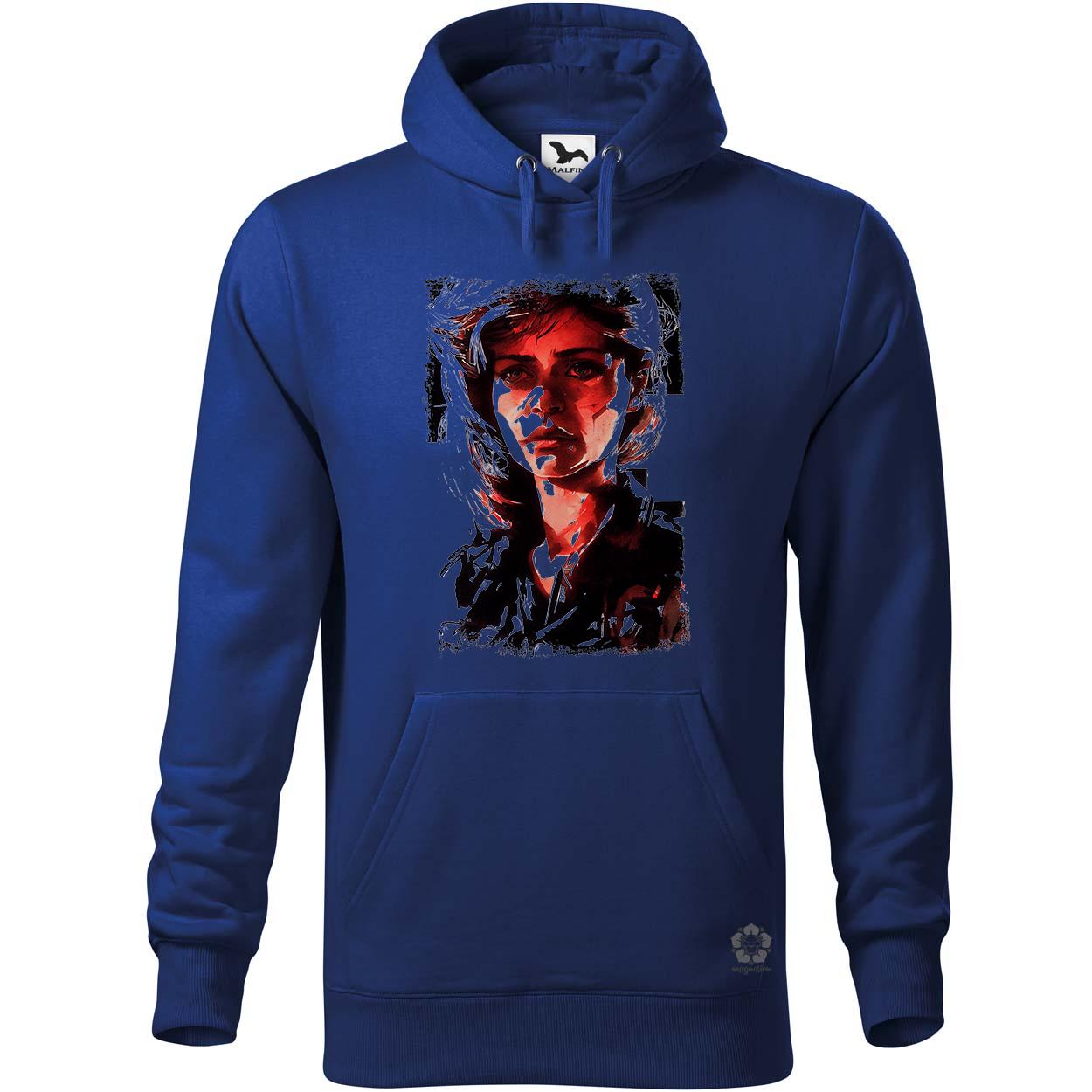 Fekete-piros Sarah Connor rajz v2 egyedi  pulóver 