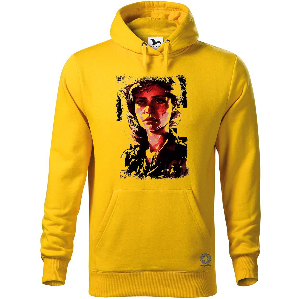 Fekete-piros Sarah Connor rajz v2 egyedi  pulóver 