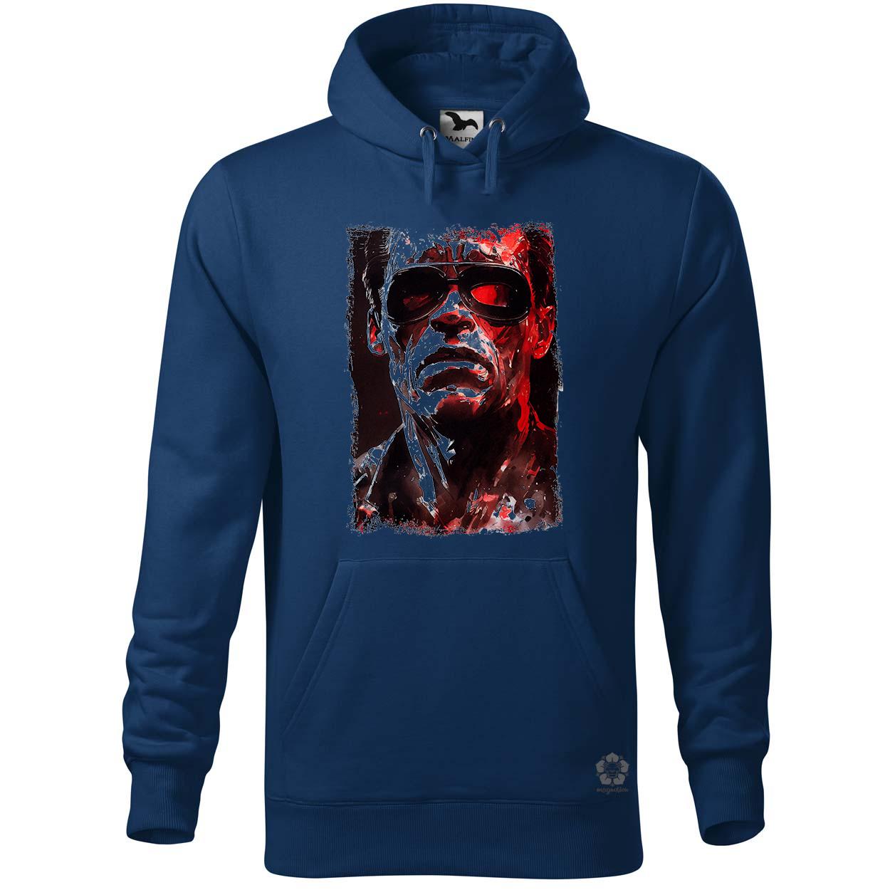 Fekete-fehér Terminator rajz egyedi  pulóver 