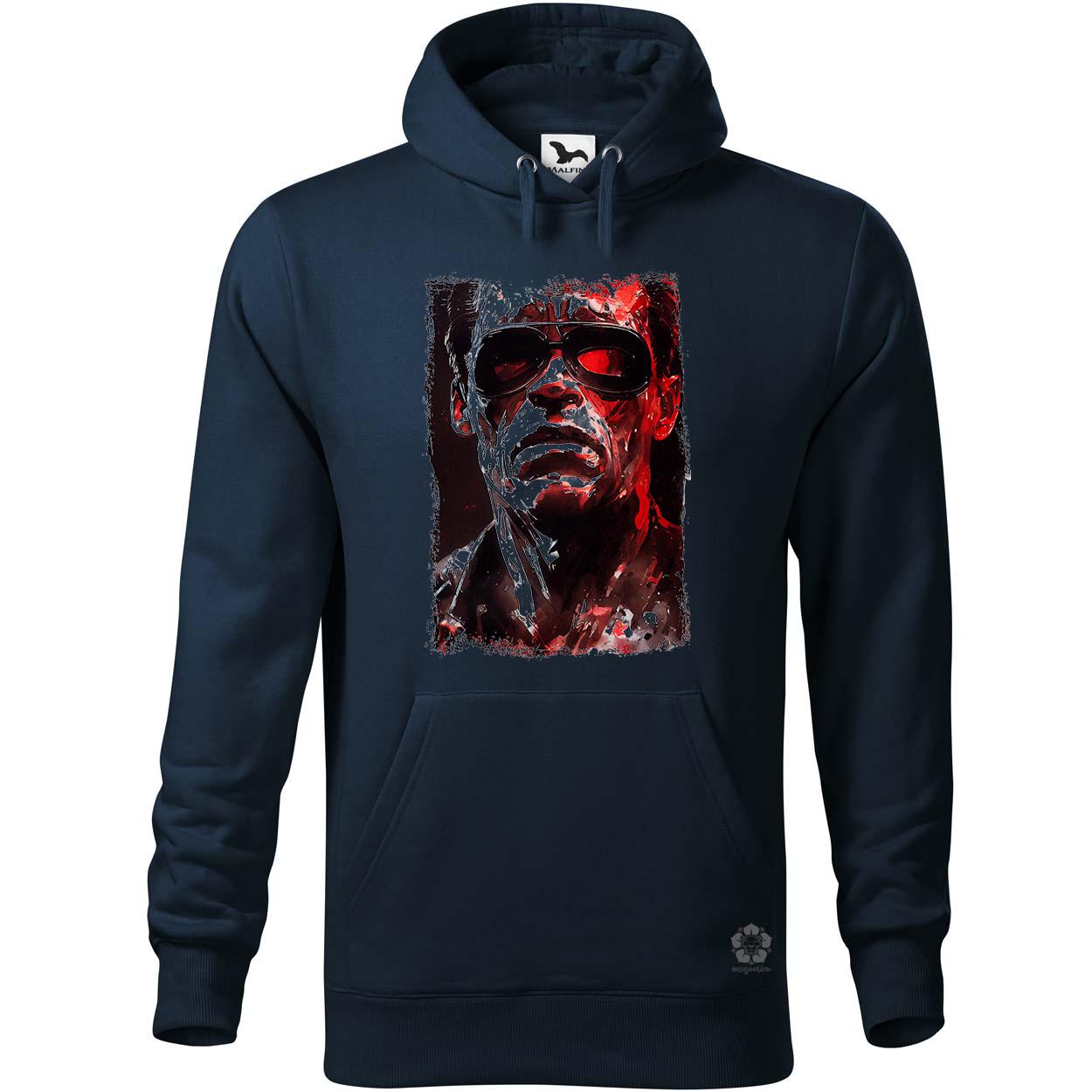 Fekete-fehér Terminator rajz egyedi  pulóver 