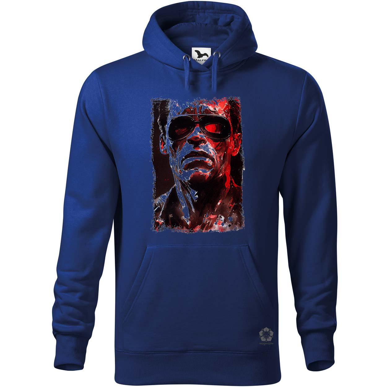 Fekete-fehér Terminator rajz egyedi  pulóver 