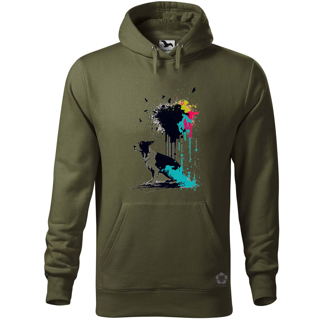 Border collie rajz v4 egyedi  pulóver 