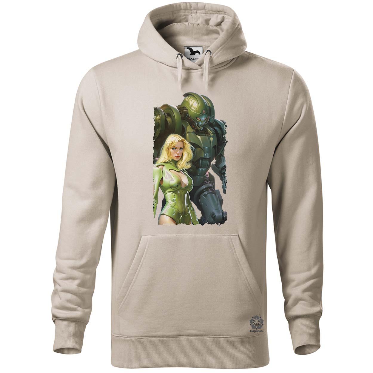 Boris Vallejo robot és a nő fanart v3 egyedi  pulóver 
