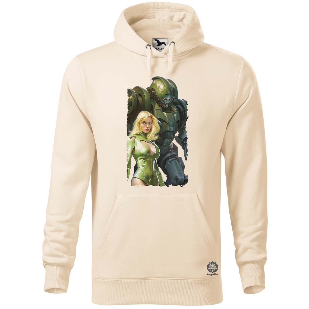 Boris Vallejo robot és a nő fanart v3 egyedi  pulóver 