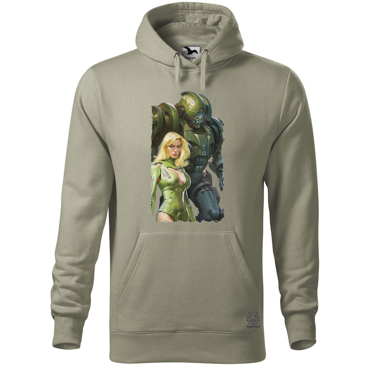 Boris Vallejo robot és a nő fanart v3 egyedi  pulóver 