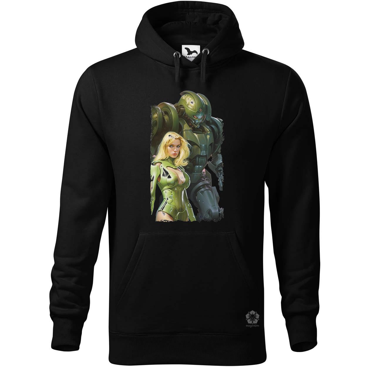 Boris Vallejo robot és a nő fanart v3 egyedi  pulóver 