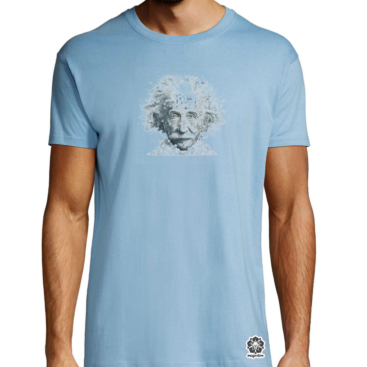 Einstein portré v1 egyedi póló 