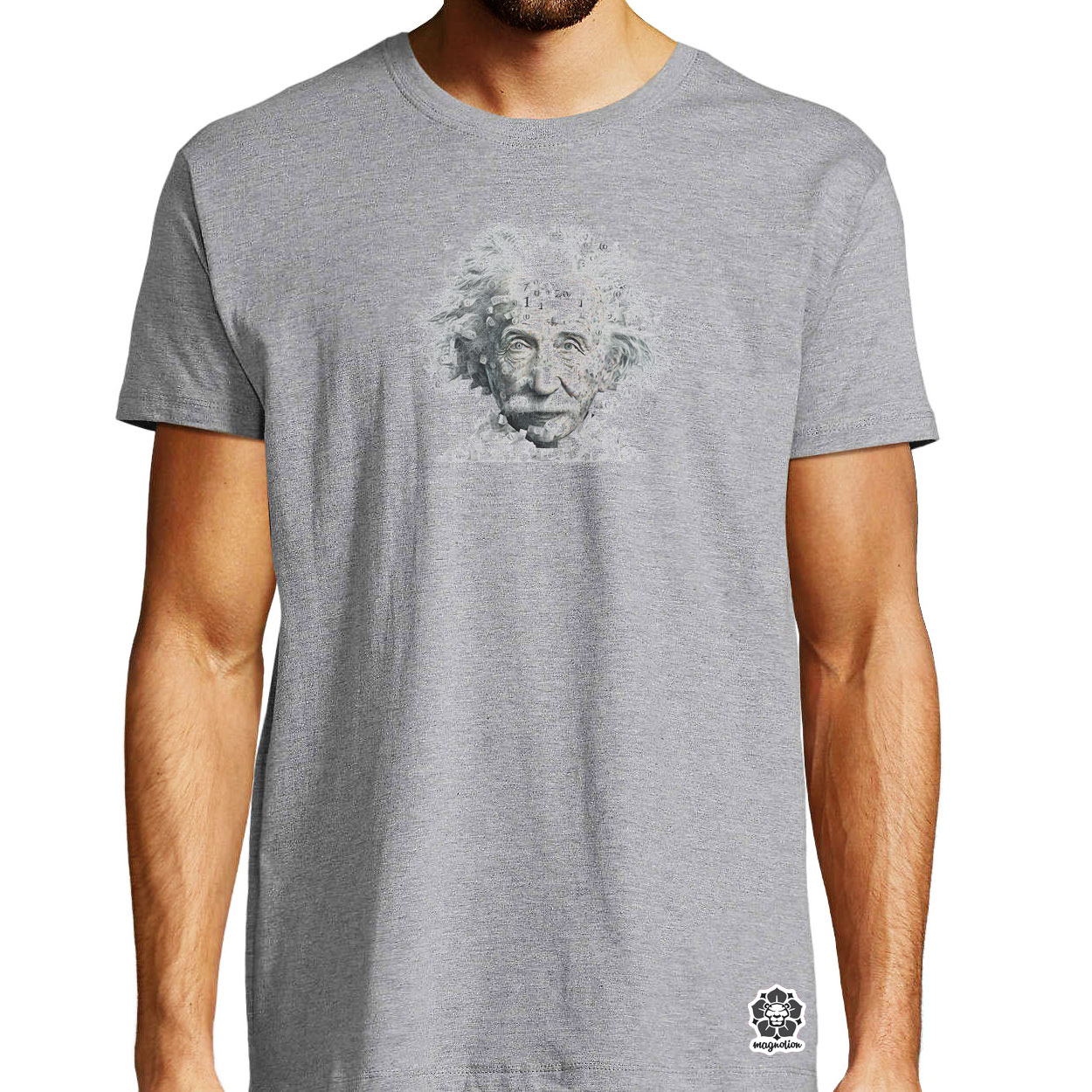 Einstein portré v1 egyedi póló 