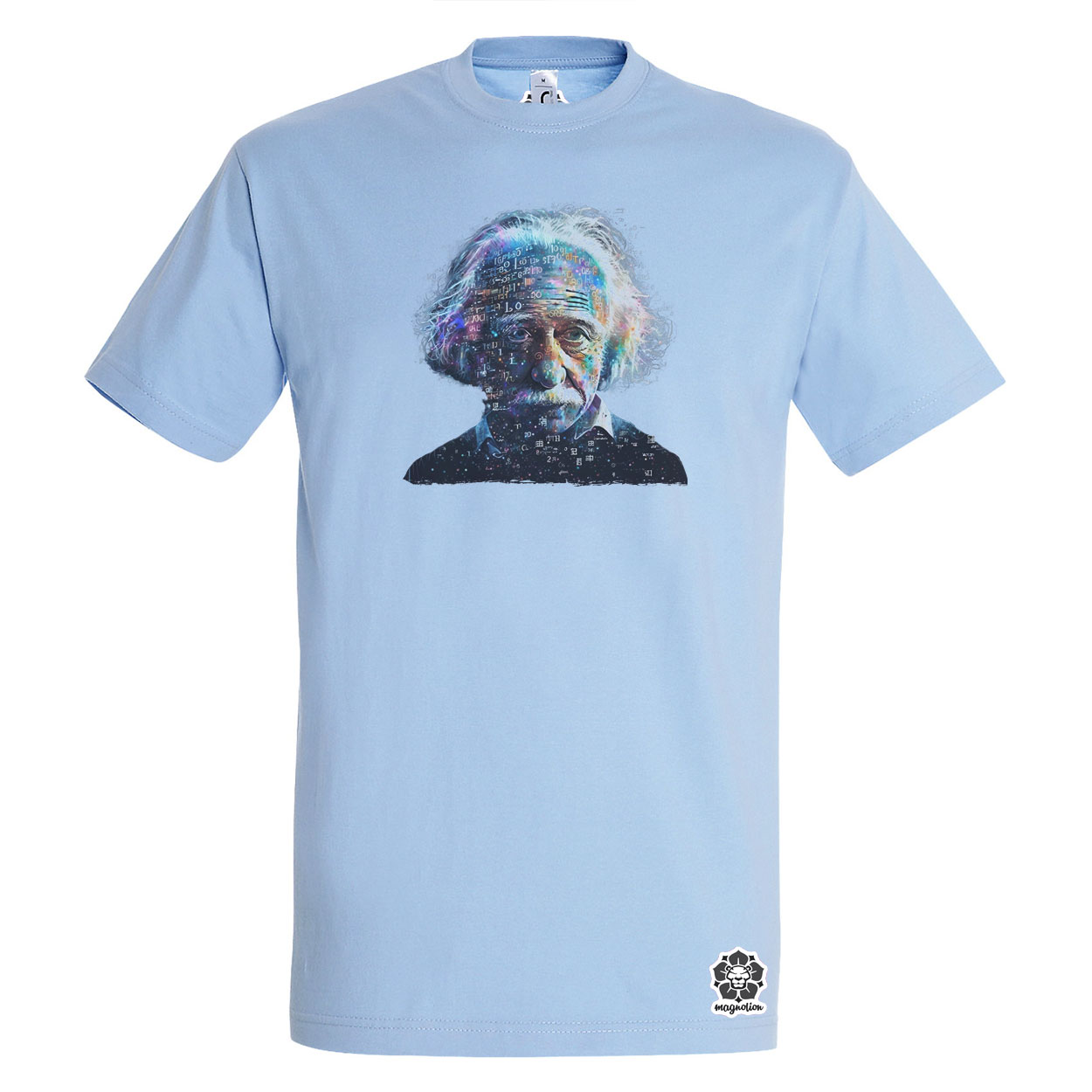 Einstein portré v2 egyedi póló 