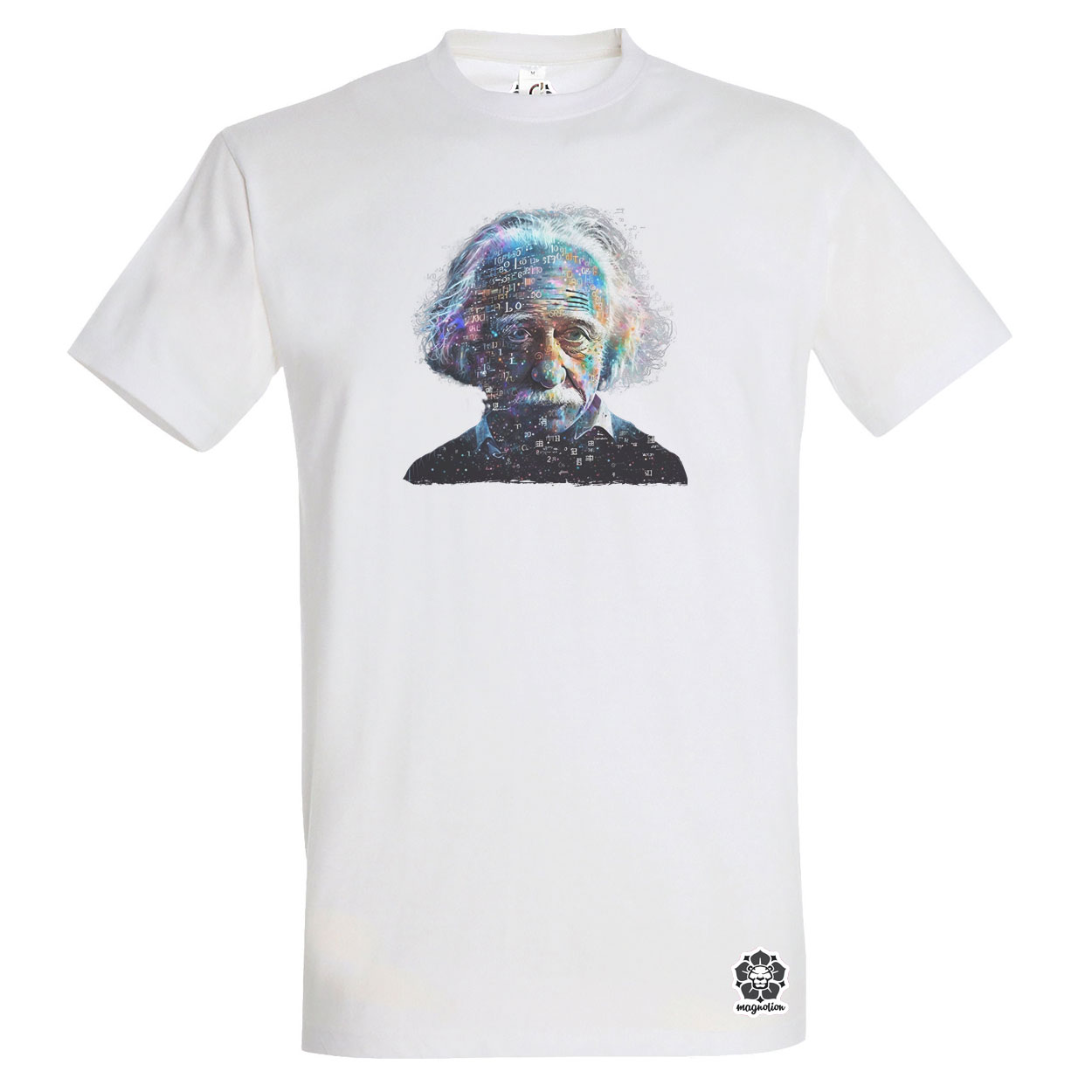 Einstein portré v2 egyedi póló 