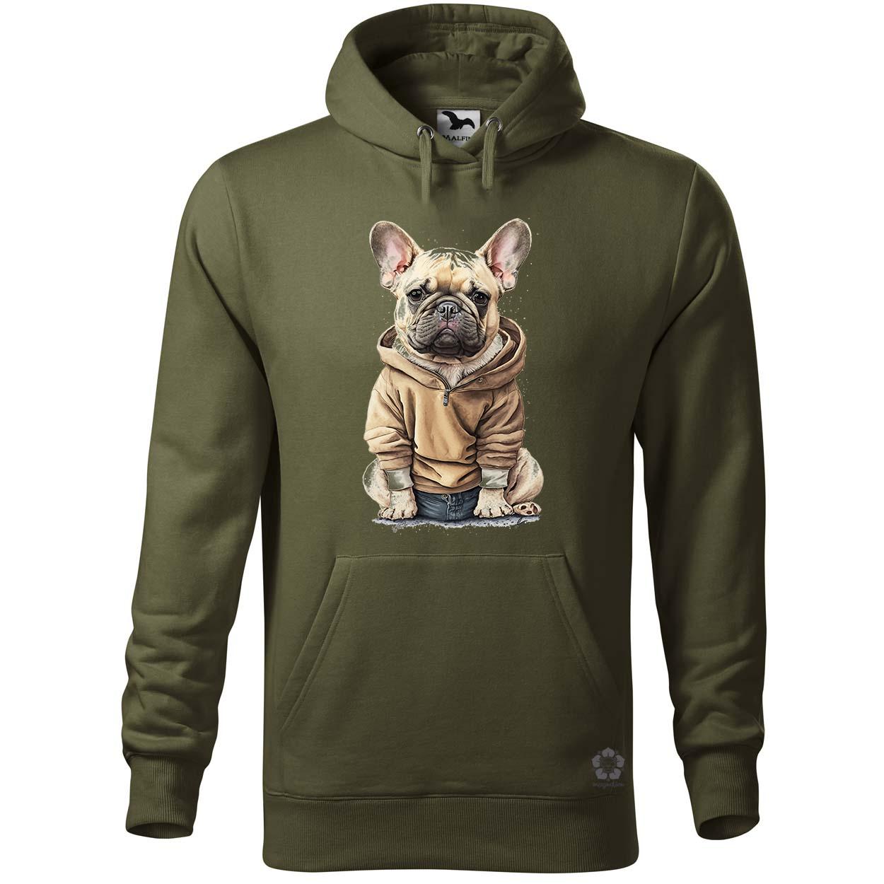 Francia bulldog kölyök v1 egyedi  pulóver 