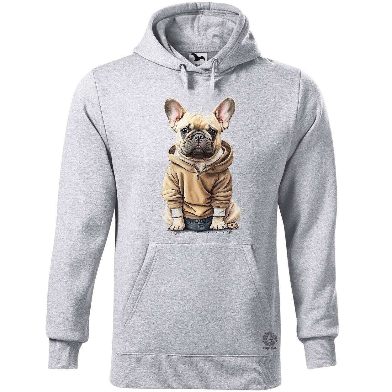 Francia bulldog kölyök v1 egyedi  pulóver 