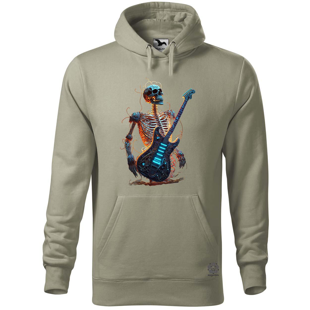 Csontváz gitározik egyedi  pulóver 