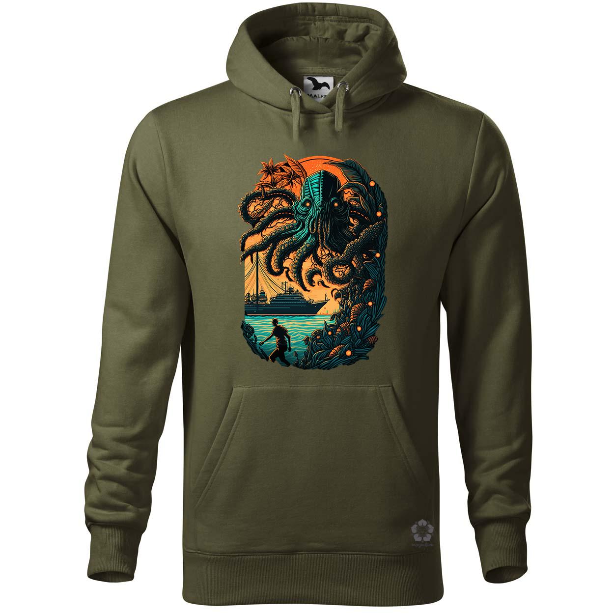 Cthulhu támadás v1 egyedi  pulóver 