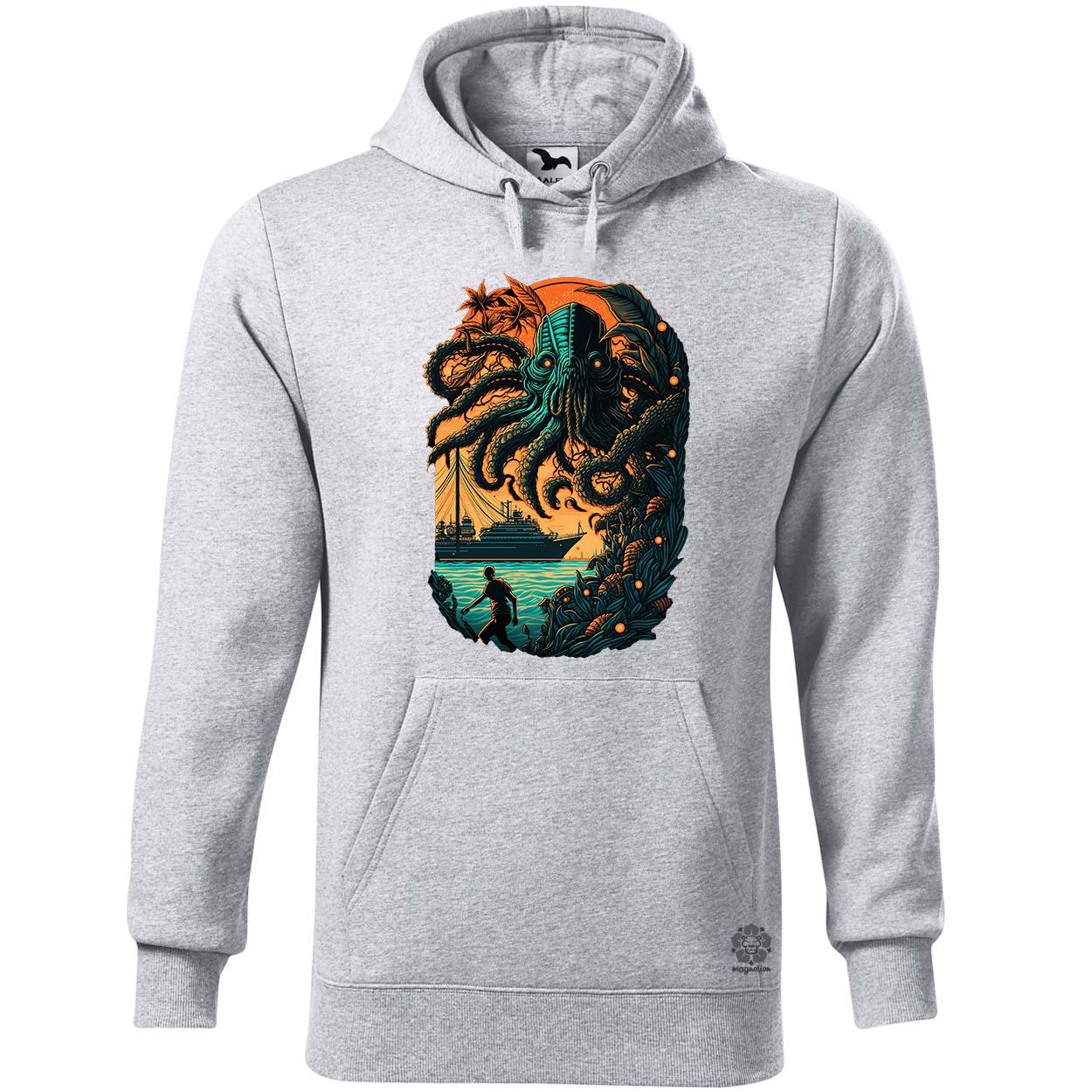 Cthulhu támadás v1 egyedi  pulóver 