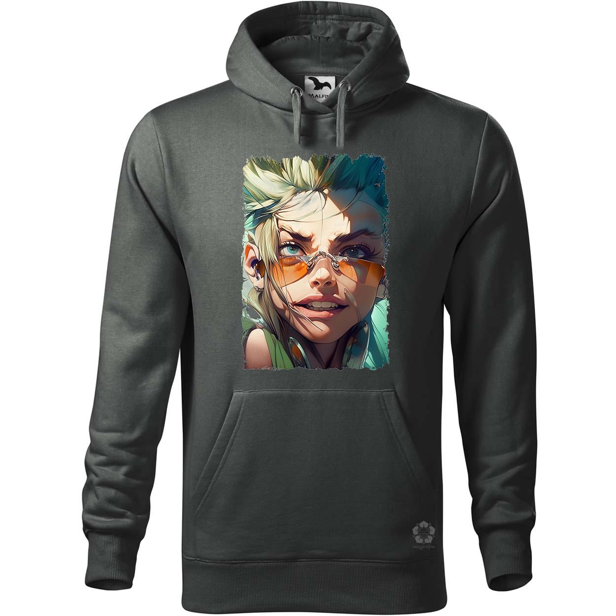 Cyberpunk örült űrkalóz kapitány nő v1 egyedi  pulóver 