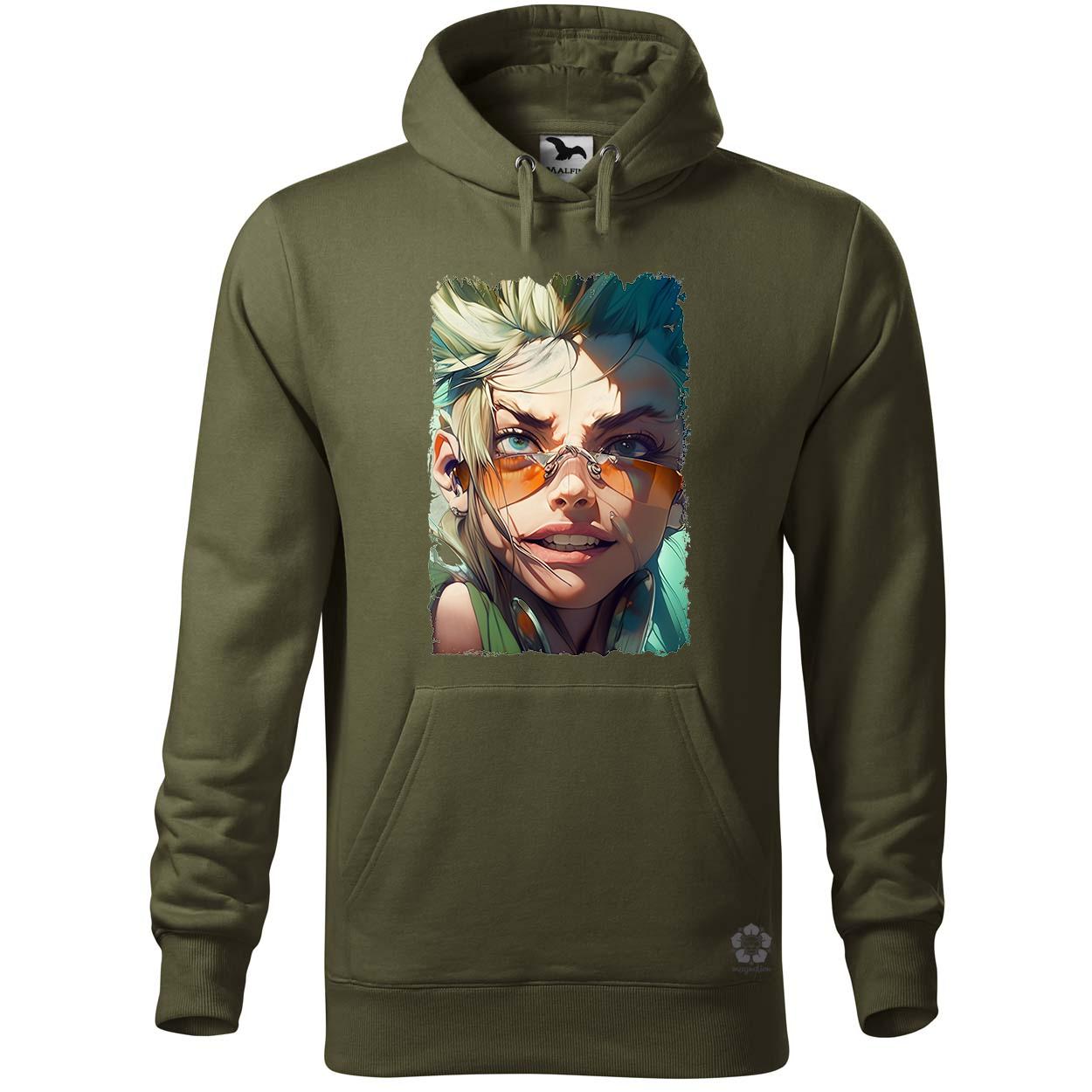 Cyberpunk örült űrkalóz kapitány nő v1 egyedi  pulóver 