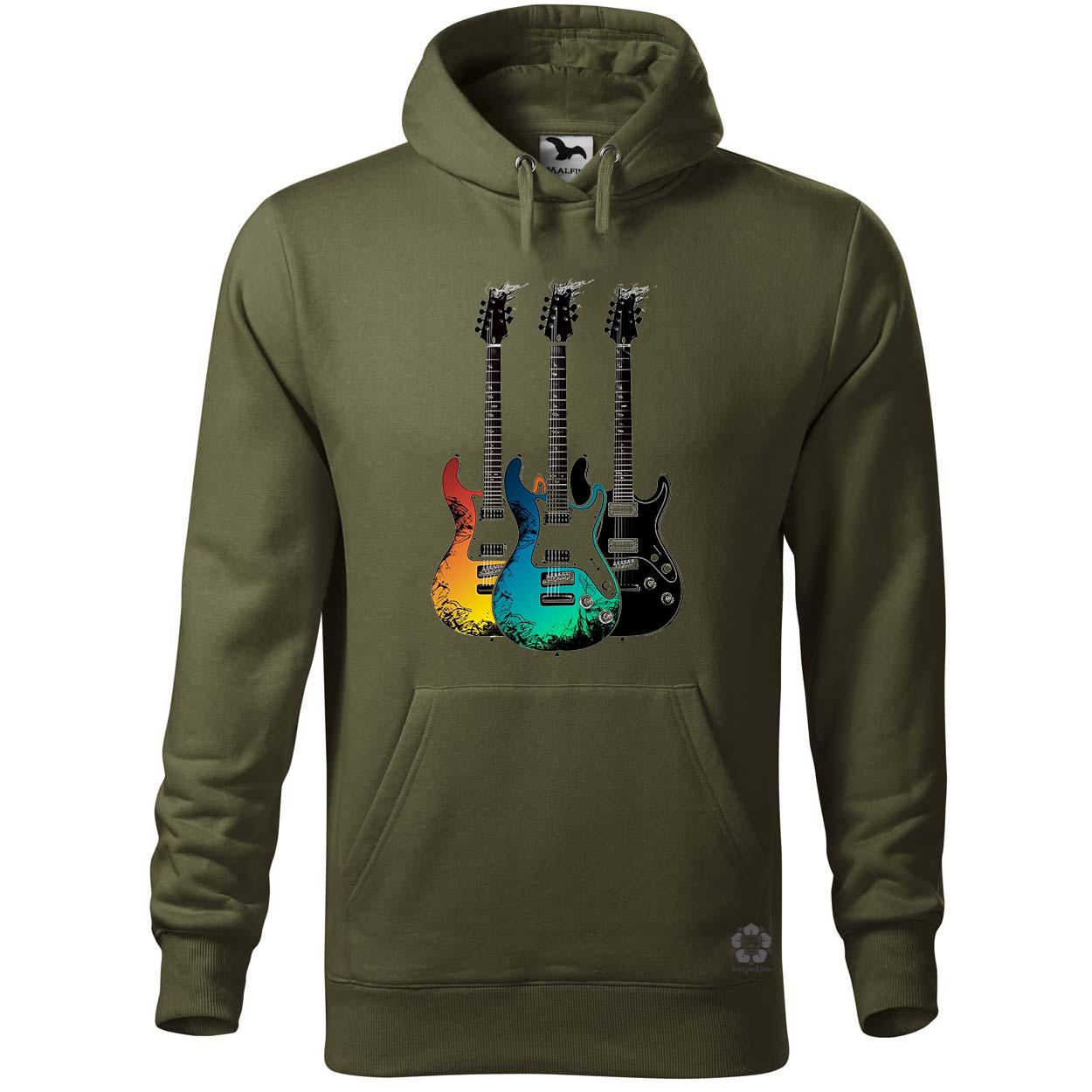 Elektronikus gitárok v2 egyedi  pulóver 