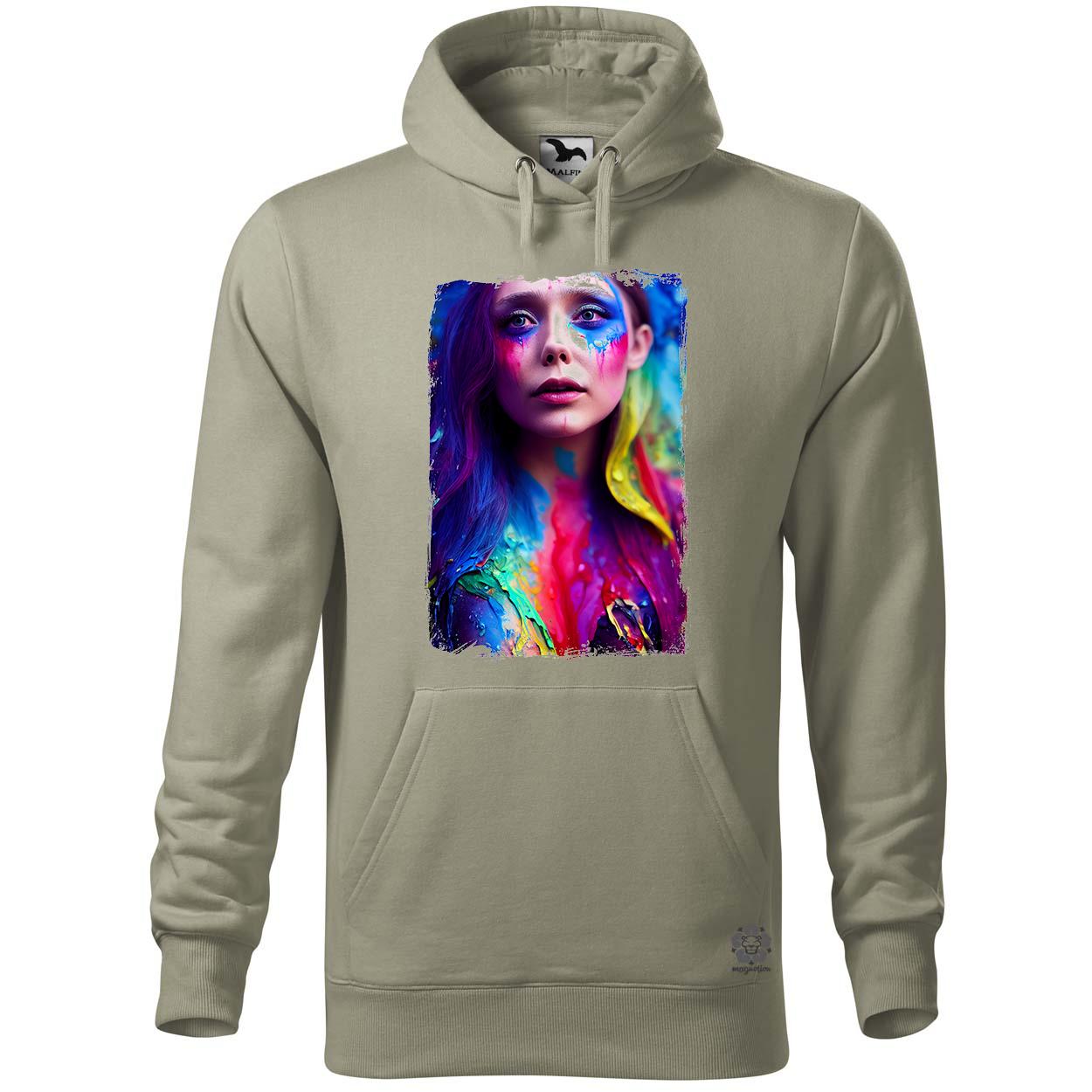 Folyékony színes bevonattal Elizabeth Olsen v1 egyedi  pulóver 