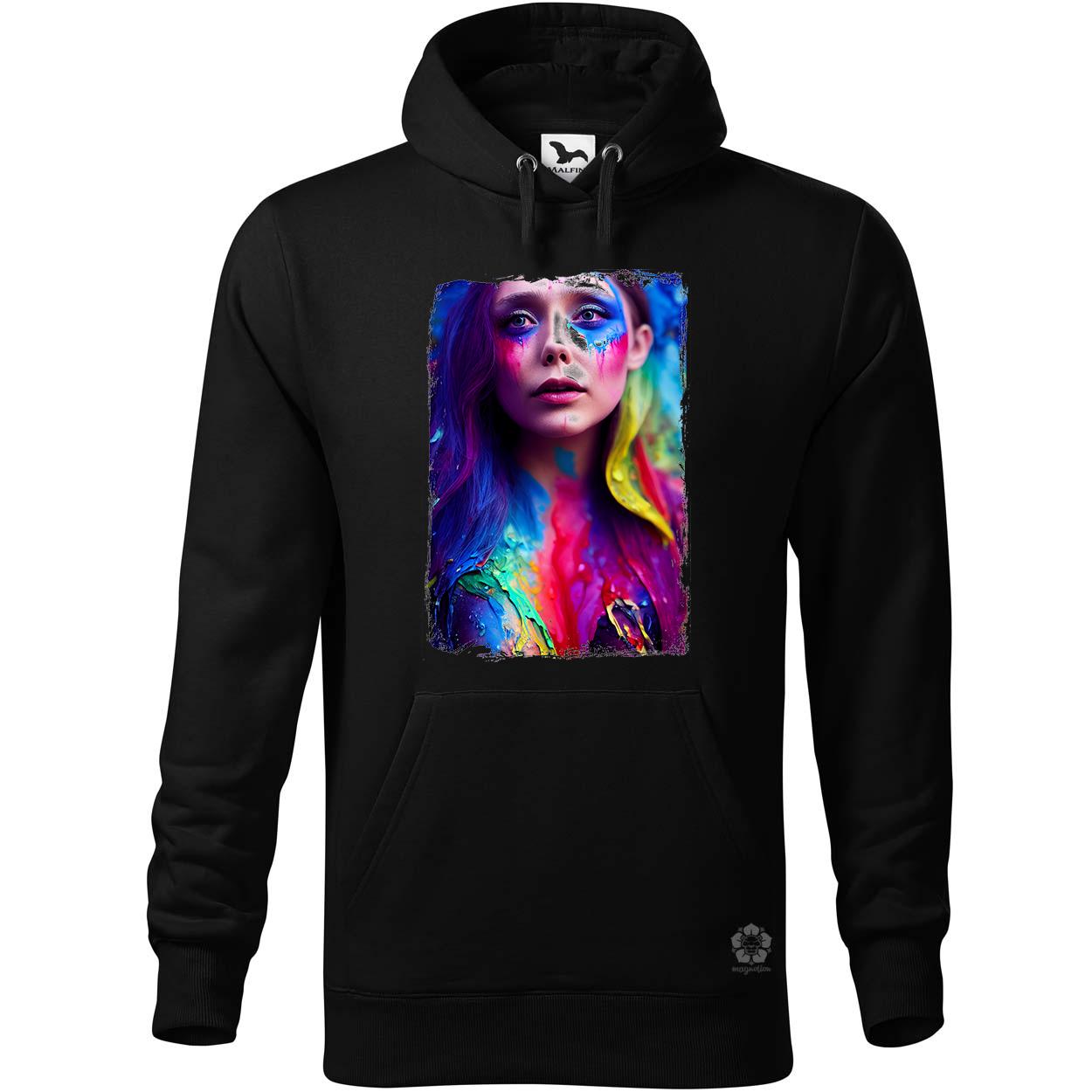 Folyékony színes bevonattal Elizabeth Olsen v1 egyedi  pulóver 