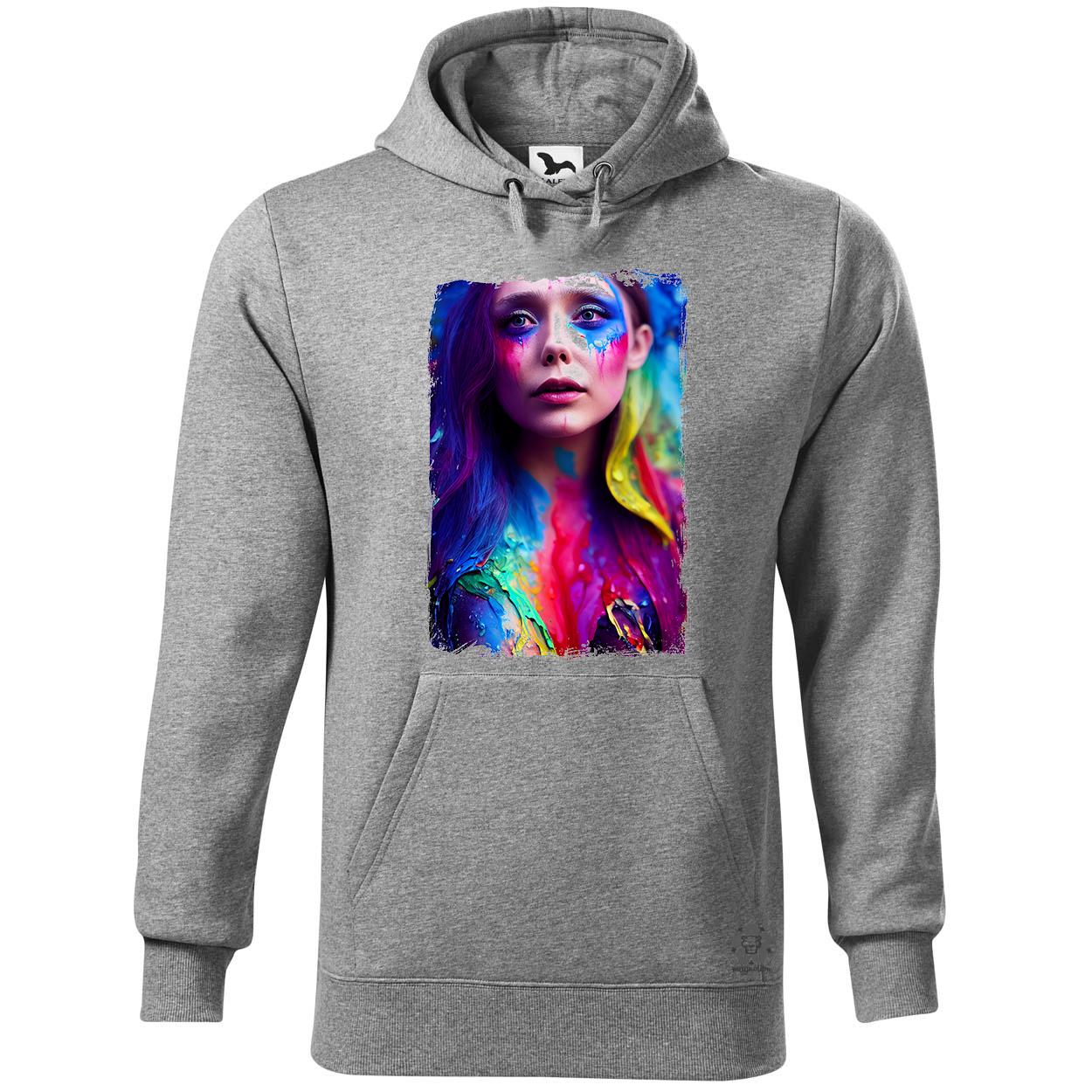Folyékony színes bevonattal Elizabeth Olsen v1 egyedi  pulóver 