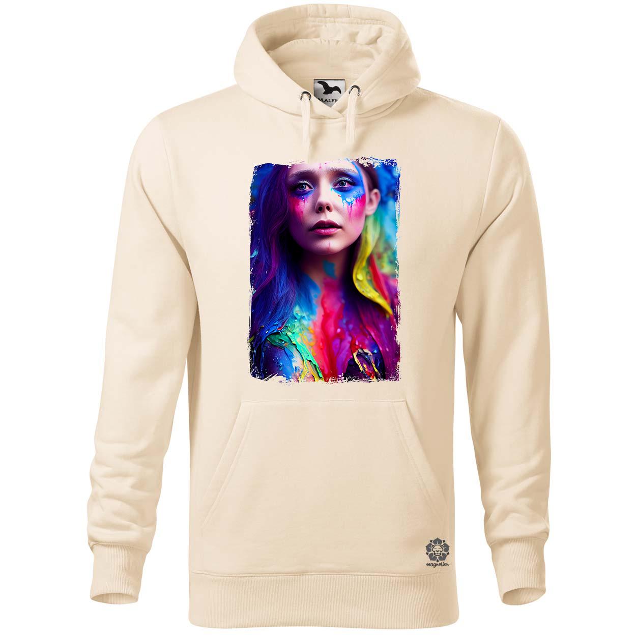 Folyékony színes bevonattal Elizabeth Olsen v1 egyedi  pulóver 