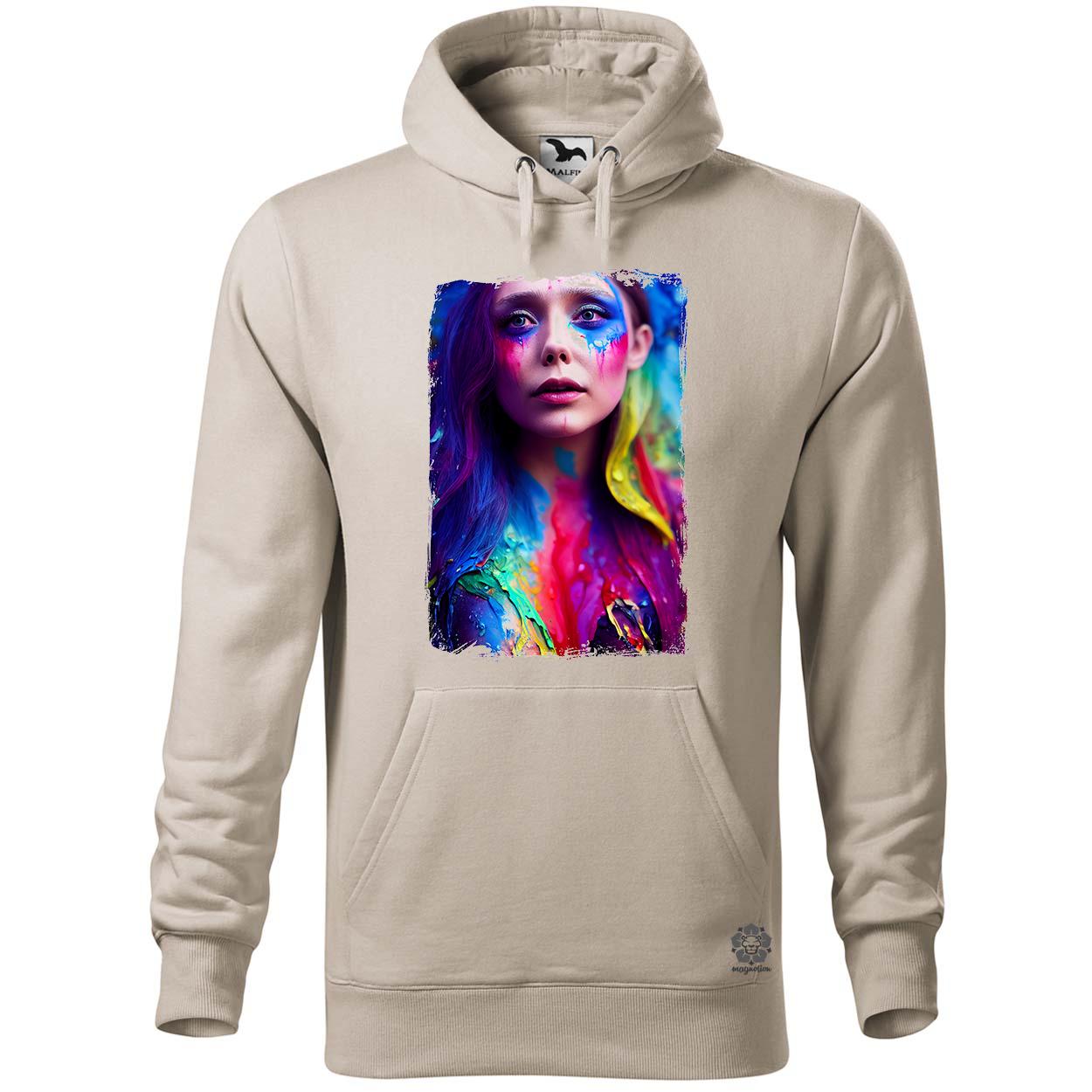 Folyékony színes bevonattal Elizabeth Olsen v1 egyedi  pulóver 