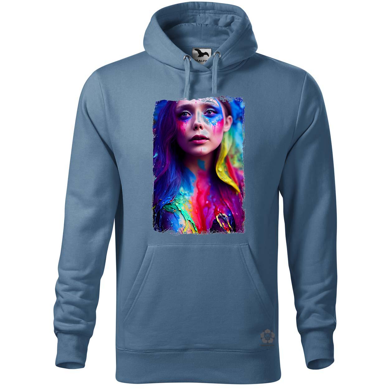 Folyékony színes bevonattal Elizabeth Olsen v1 egyedi  pulóver 
