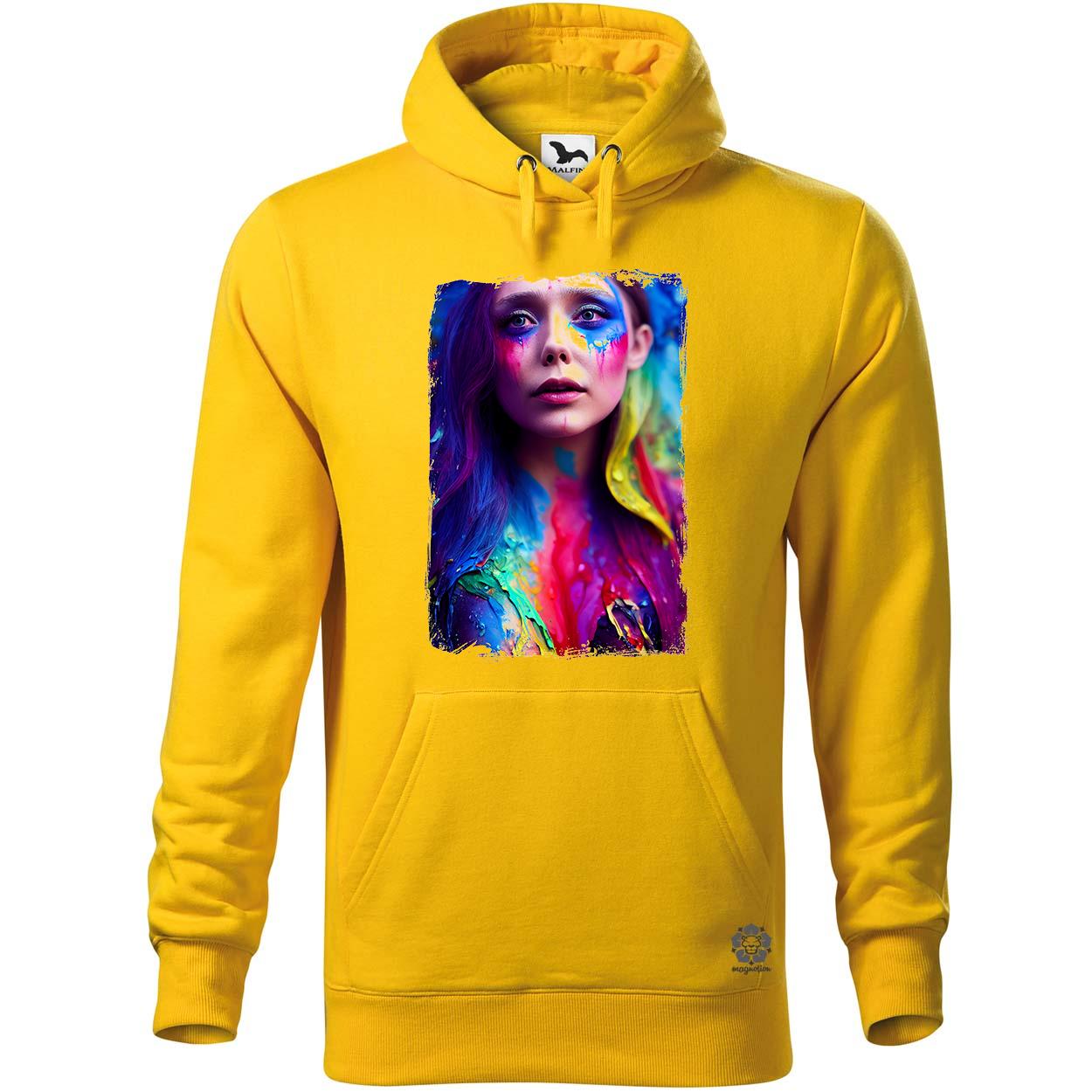 Folyékony színes bevonattal Elizabeth Olsen v1 egyedi  pulóver 