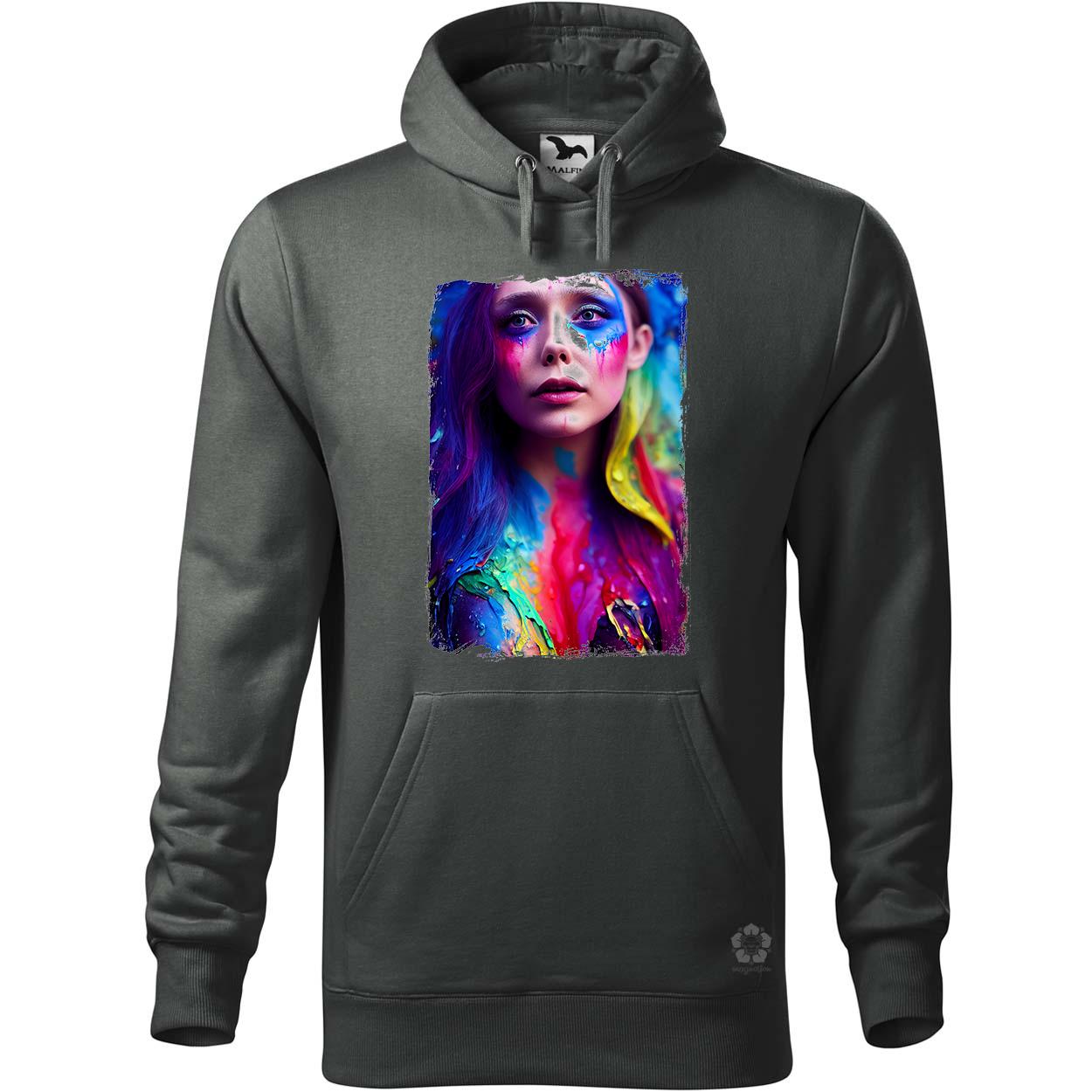 Folyékony színes bevonattal Elizabeth Olsen v1 egyedi  pulóver 