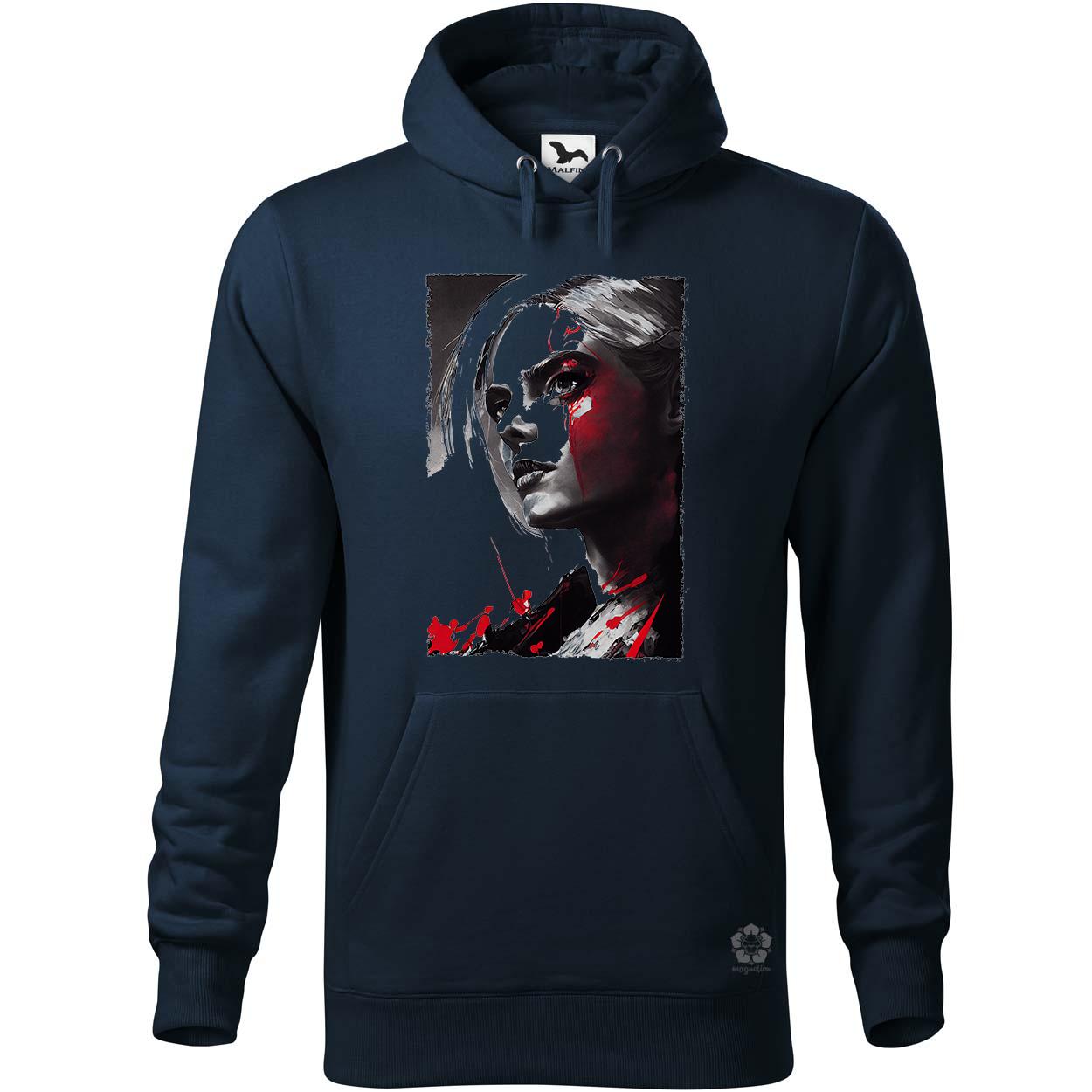 Fekete-piros Ciri rajz v1 egyedi  pulóver 