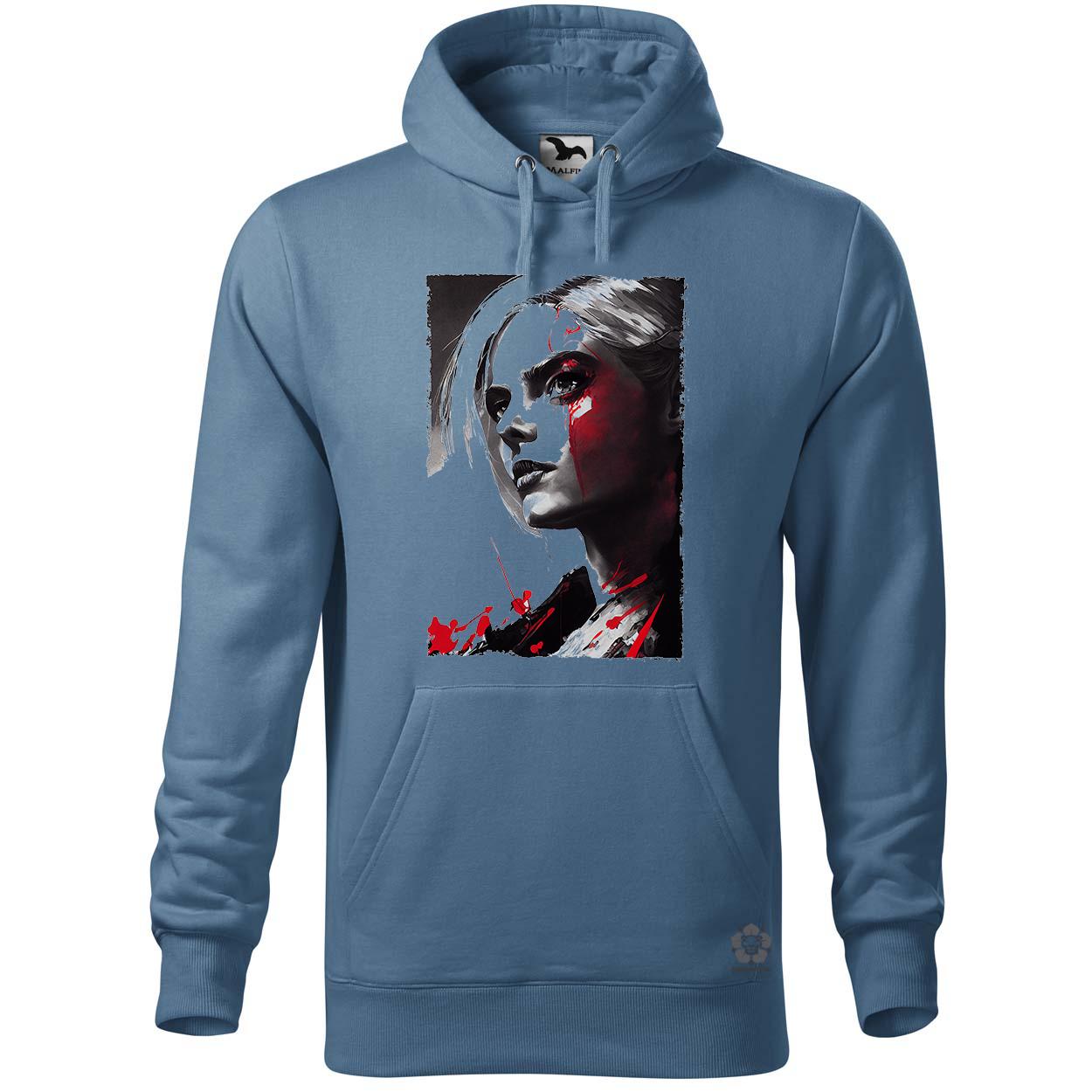 Fekete-piros Ciri rajz v1 egyedi  pulóver 