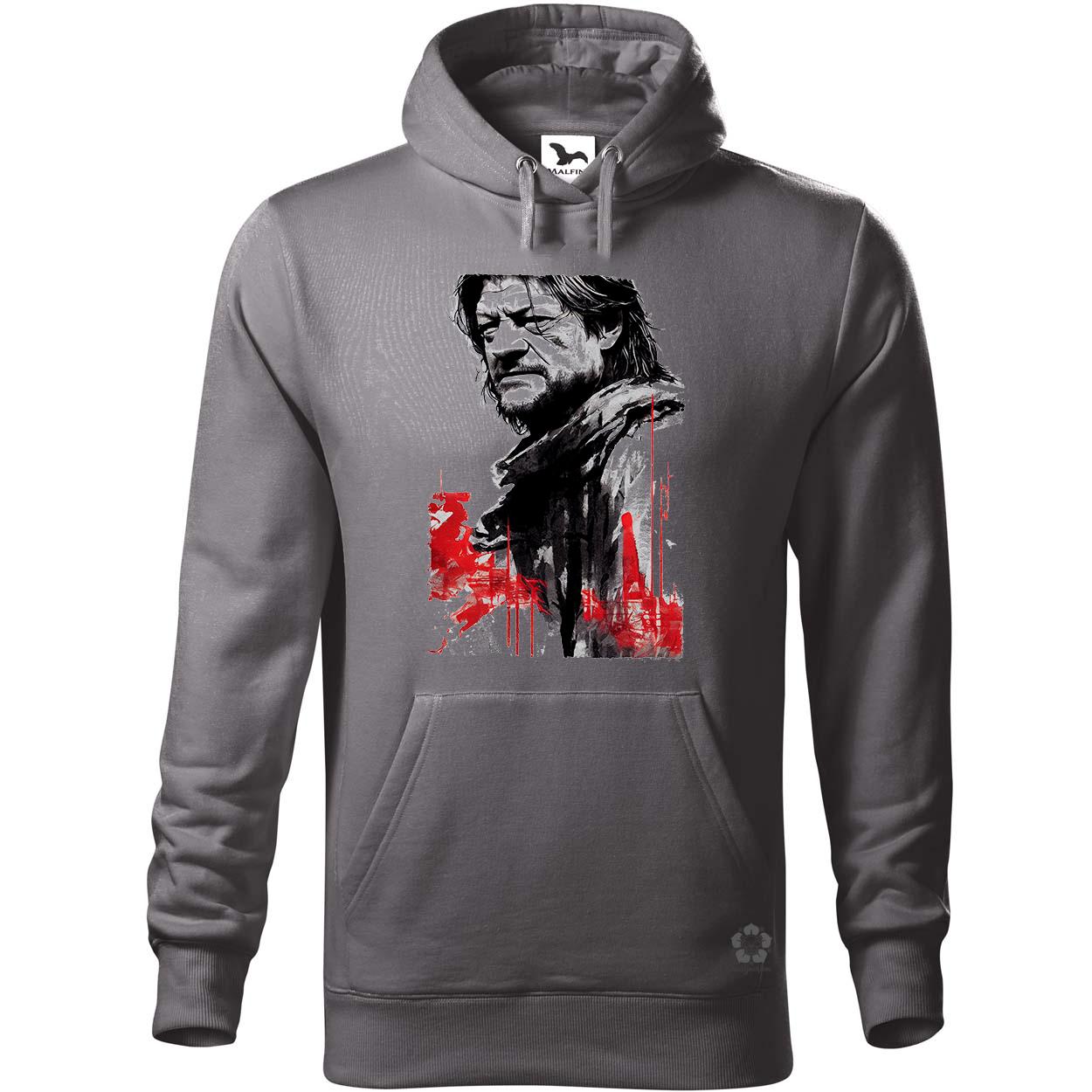 Fekete-piros Eddard Ned Stark rajz v1 egyedi  pulóver 