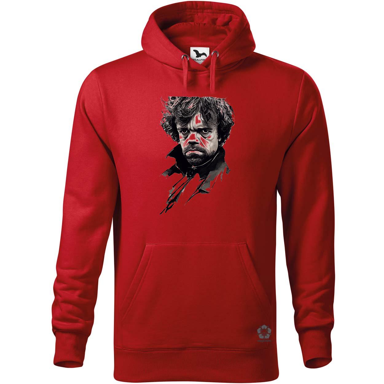 Fekete-piros Tyrion rajz v2 egyedi  pulóver 