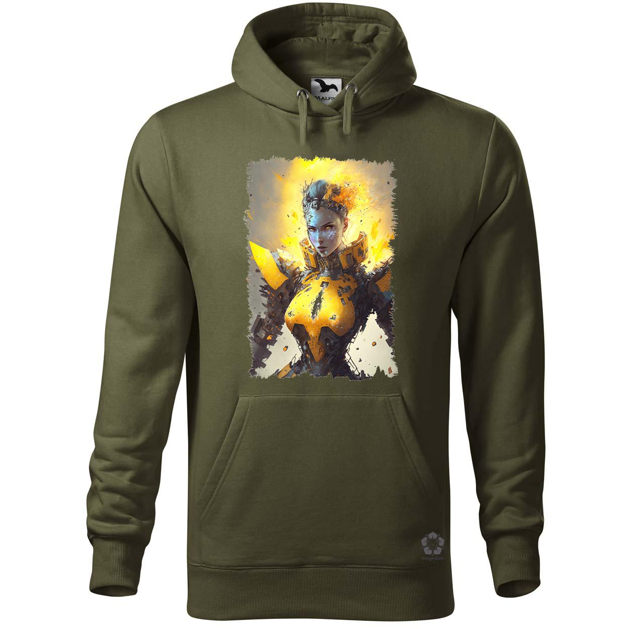 Felrobbanó nő cyberpunk kiborg v2 egyedi  pulóver 