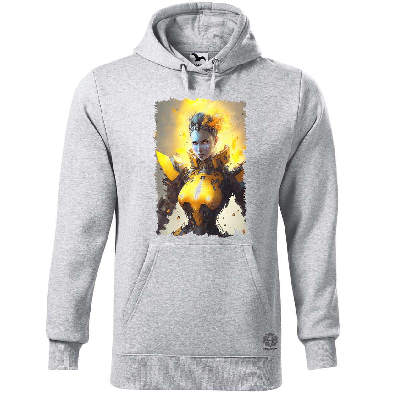 Felrobbanó nő cyberpunk kiborg v2 egyedi  pulóver 