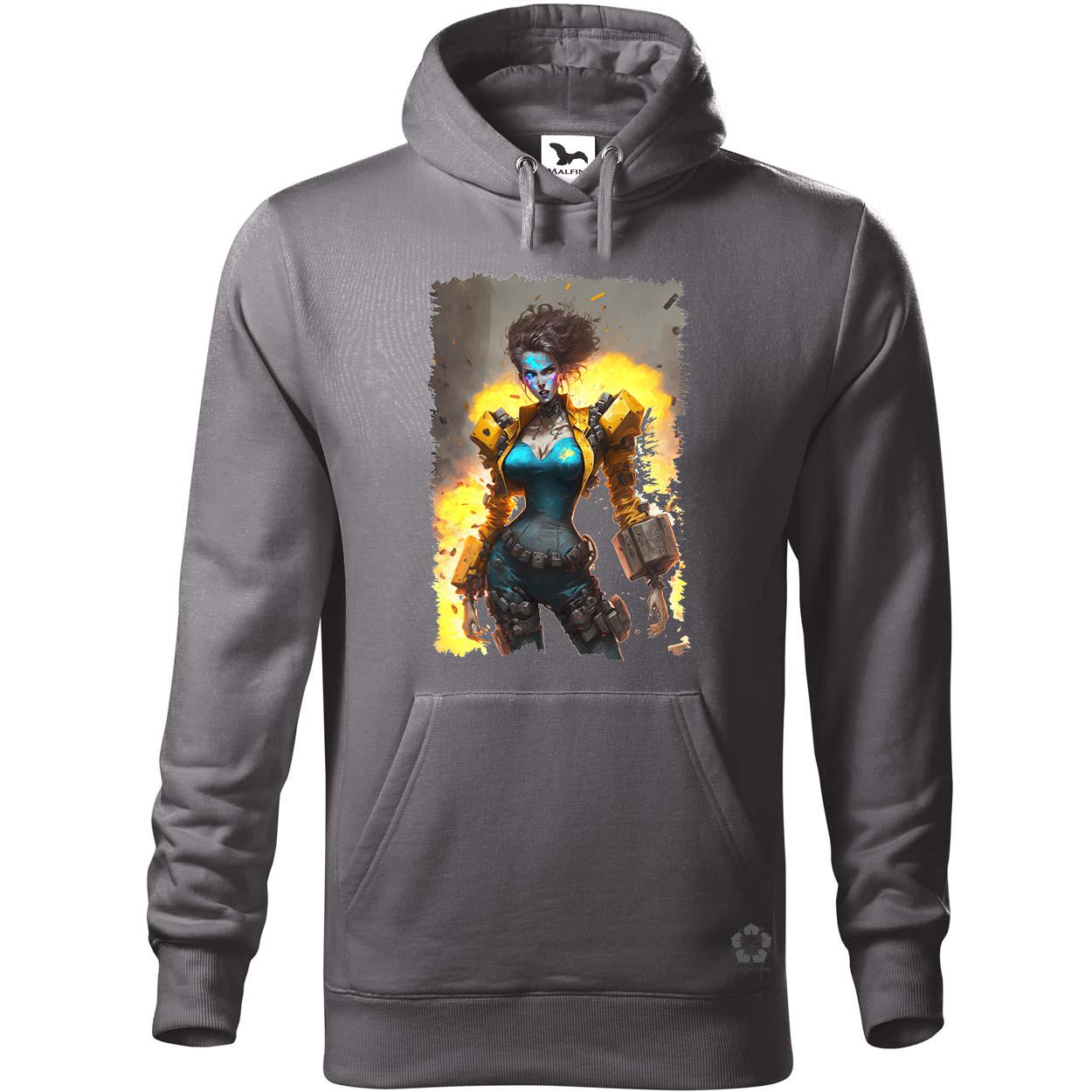 Felrobbanó nő cyberpunk kiborg v3 egyedi  pulóver 