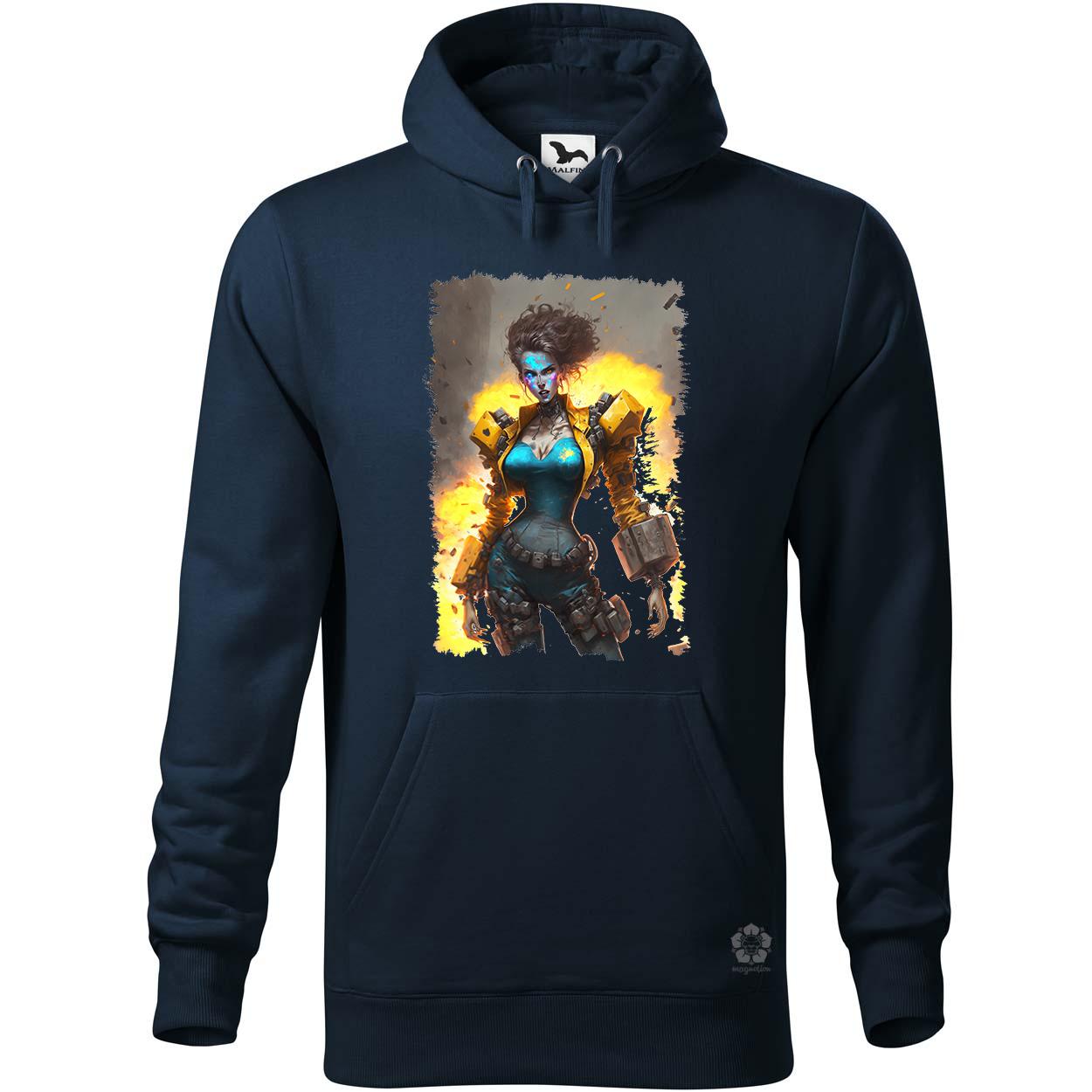 Felrobbanó nő cyberpunk kiborg v3 egyedi  pulóver 