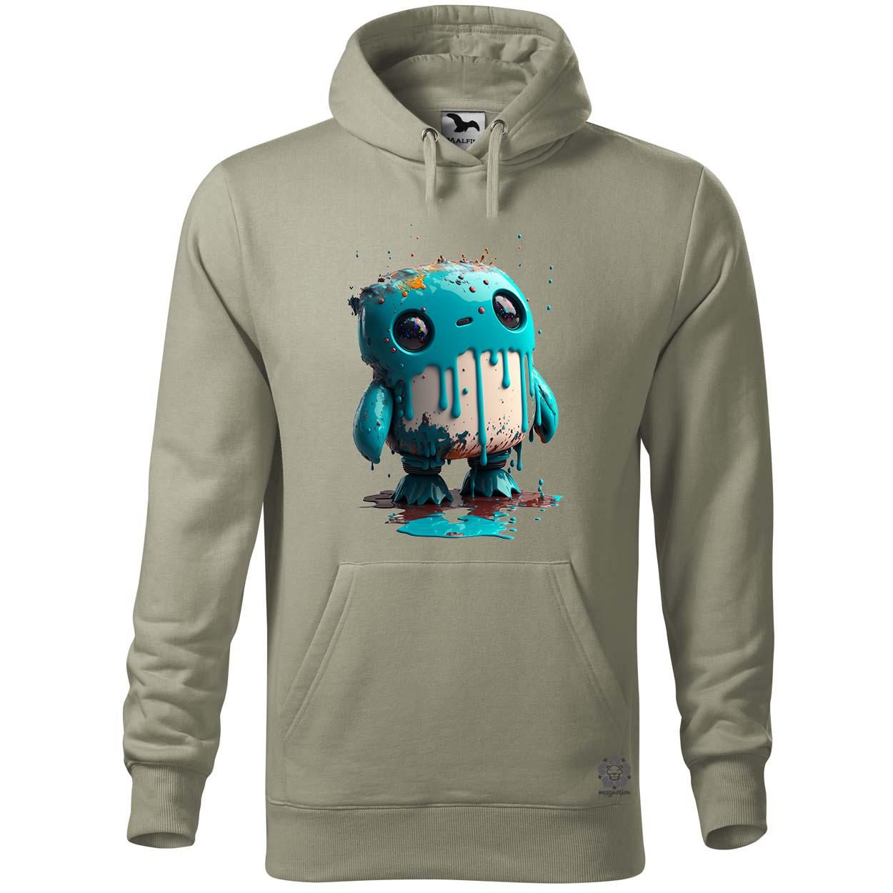 Festékes cuki robot v1 egyedi  pulóver 